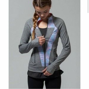 IVIVVA Perfect Your Practice Girls Activewear Running Workout Jacket Grey Sz 12